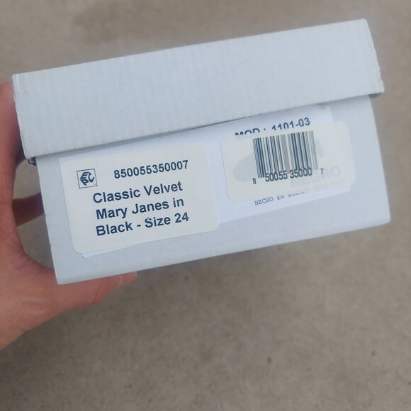 Black Velvet Mary Jane Shoe - Picture 8 of 8